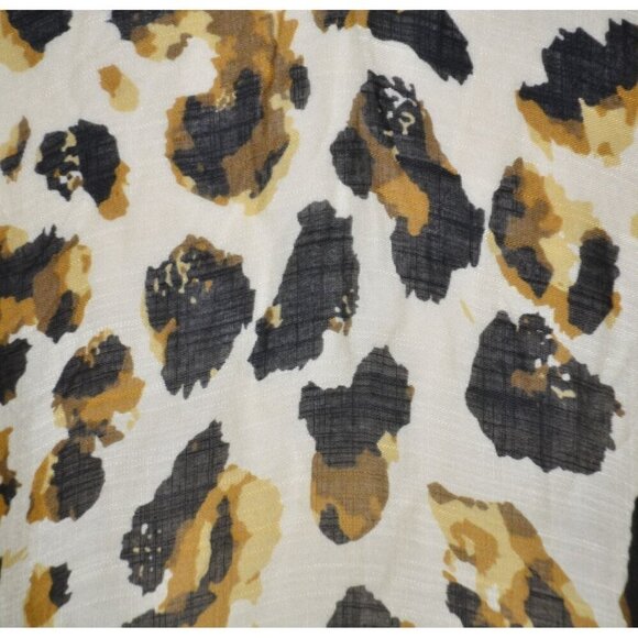Marcus Adler Long Cheetah Print Boho Kimono Cardigan Cover Up Womens One Size - Picture 10 of 12